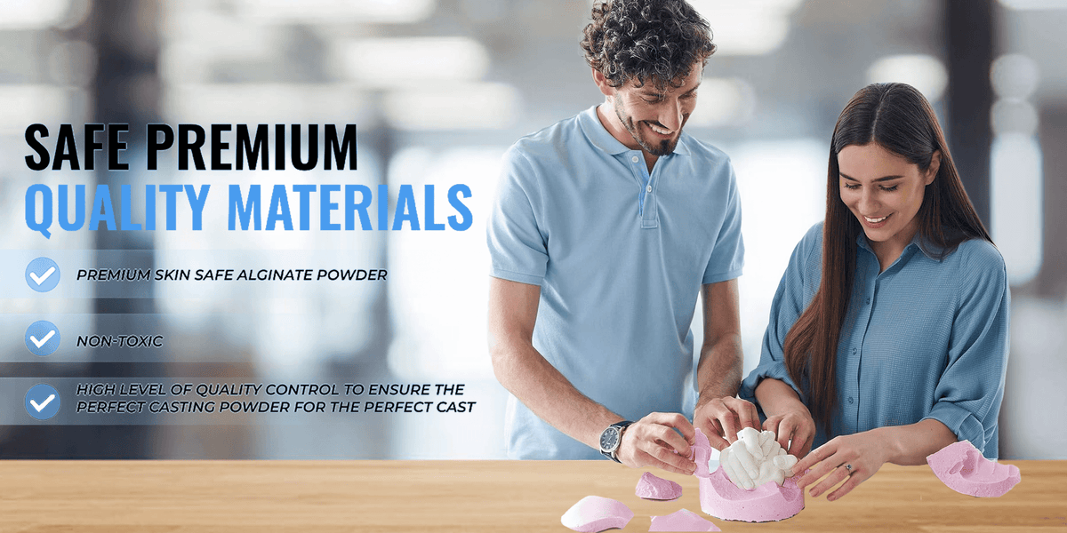 Hand Mould Casting Kit - Hand Moulding kit Couples Holding Hands 3D Keepsake