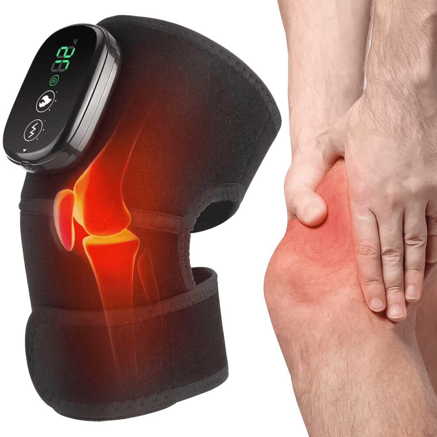 Heat Pads for Knees - Electric Heated Knee Pad Elbow Knee Pads Brace For Arthritis Knee Pain Relief