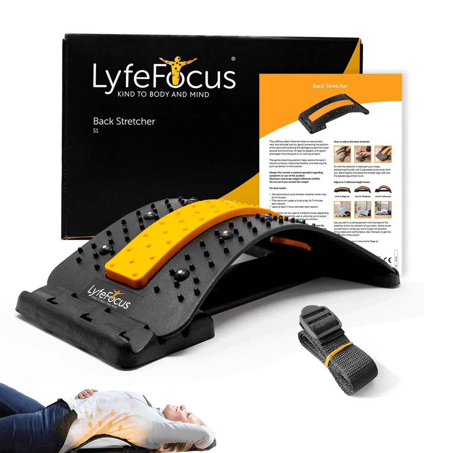 Ultimate Pain Relief Wellness Combo – Knee Patches, Migraine Ice Cap & Orthopedic Back Stretcher