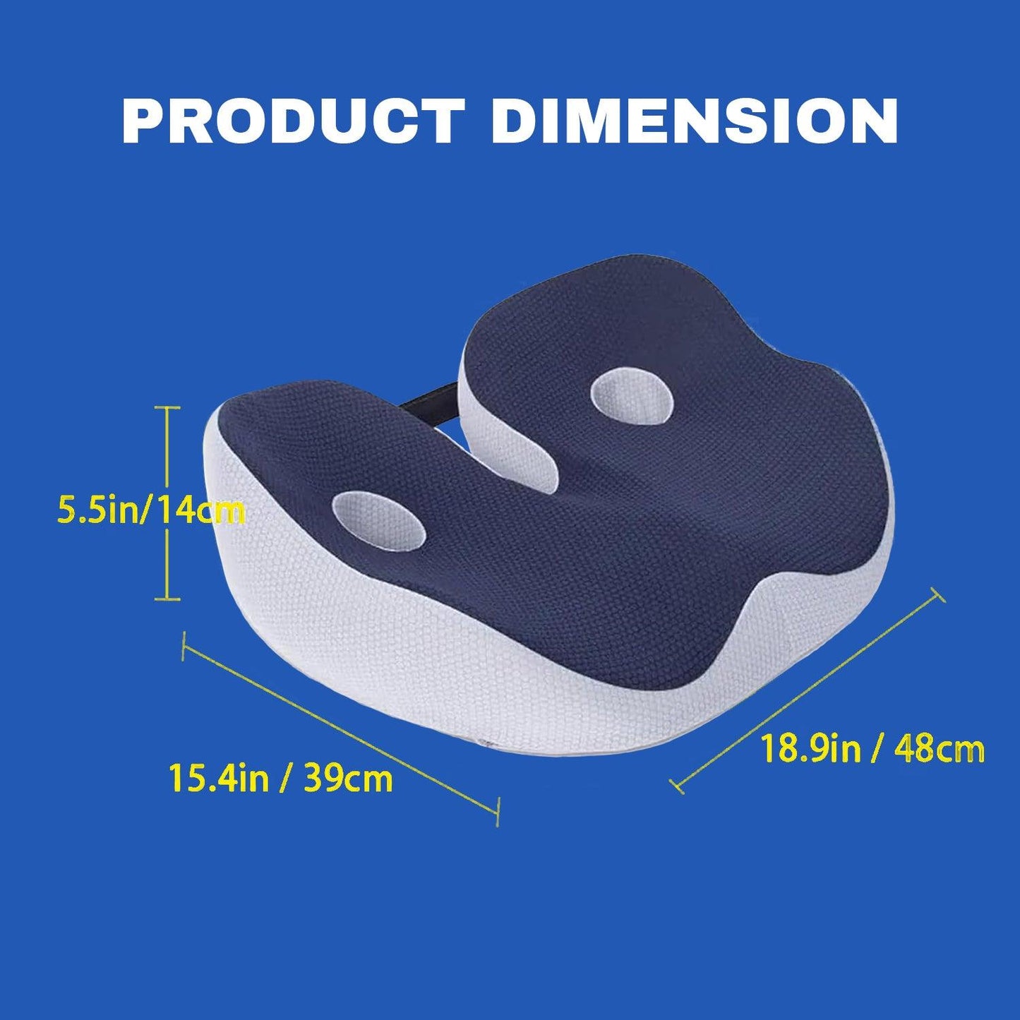 Foam Seat Cushion - Libiyi Ergoseat Welnax Orthosoothe Memory Foam Seat Cushion