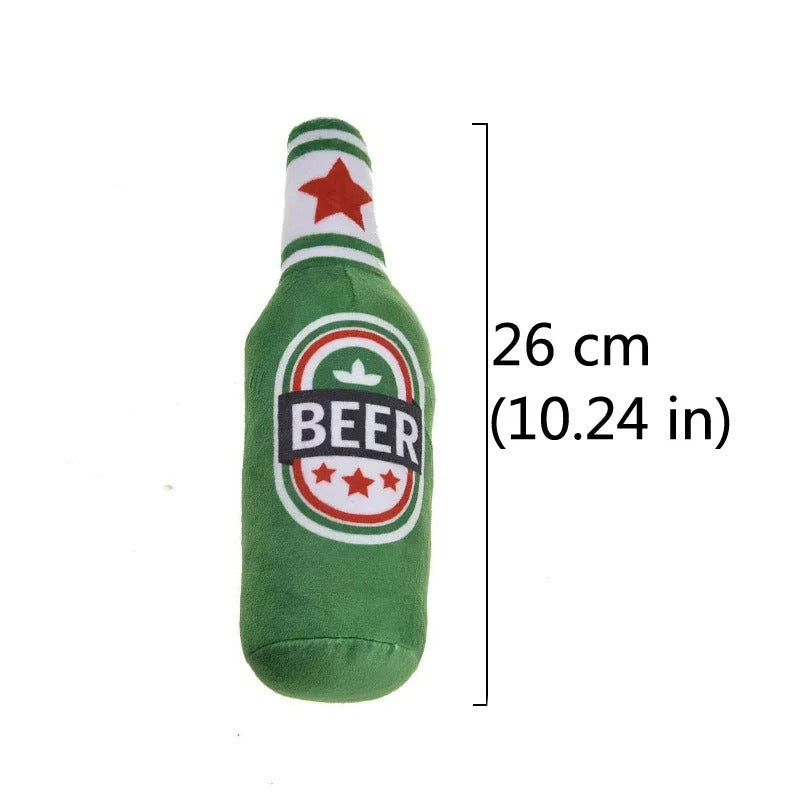 Champagne Bottle Shape Dog Toy