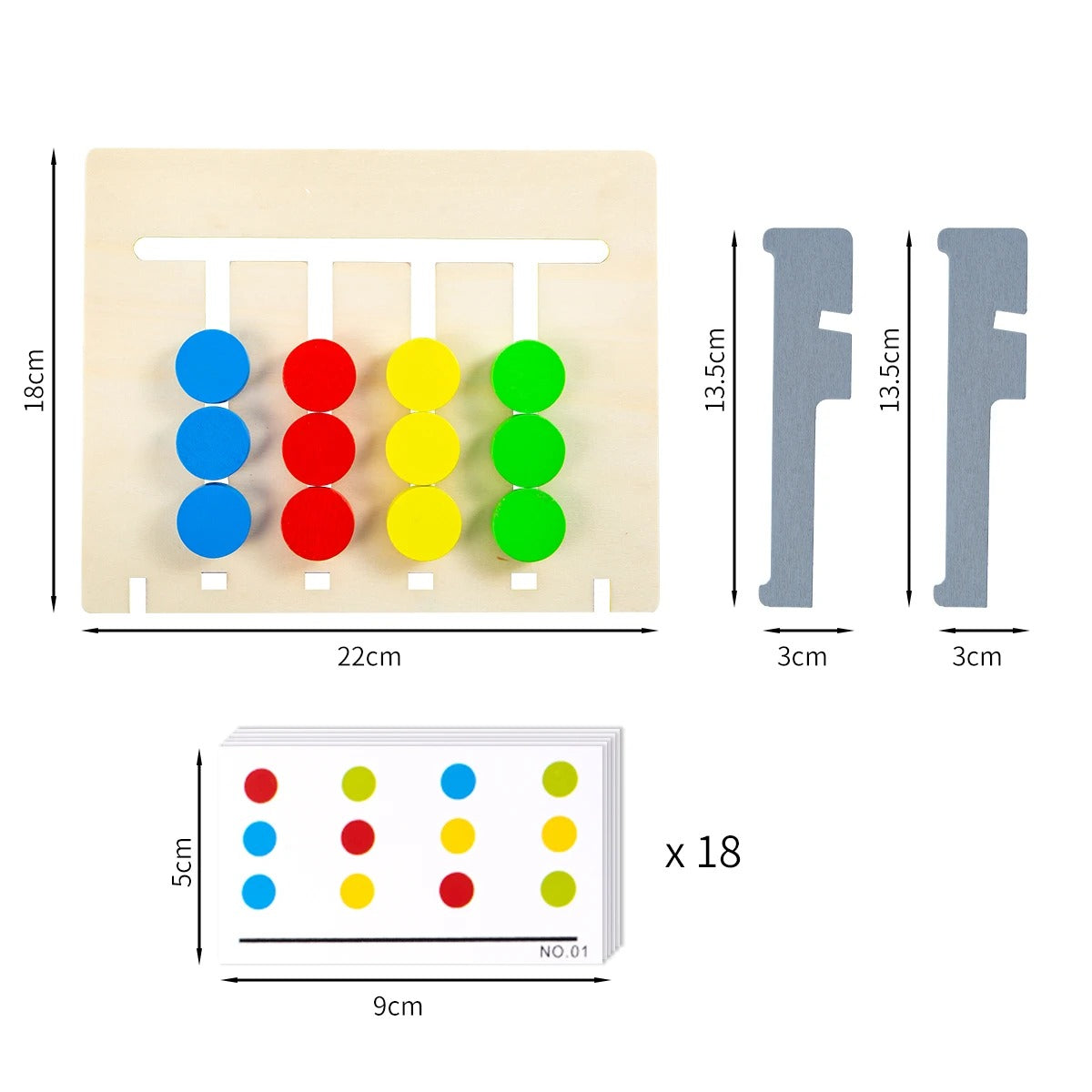 Montessori Wooden Colour Pattern Matching Game