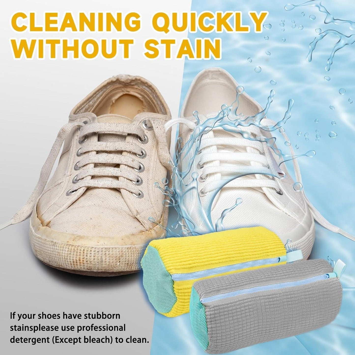Shoe Washing Machine Bag - 1/2pcs Trainer Washing Bag Cleaning Laundry Shoe Bag