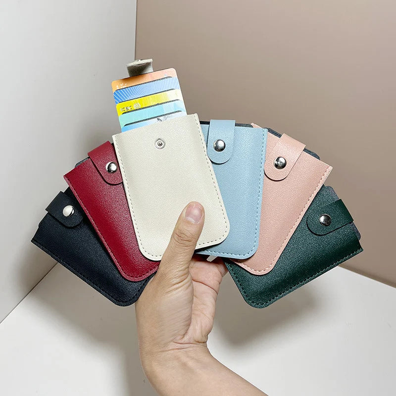 š„2026 Hot Saleš„Multi-Card Holder ā Holds 5 Cards + Cash, Snap Closure & Waterproof PU Leatherš³āØ