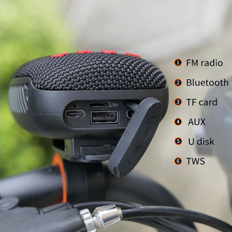 🔈🔈50% OFF🚲Bluetooth sports speaker for bicycles – IPX5 waterproof, TWS & MicroSD card support 🚴♂️🔊