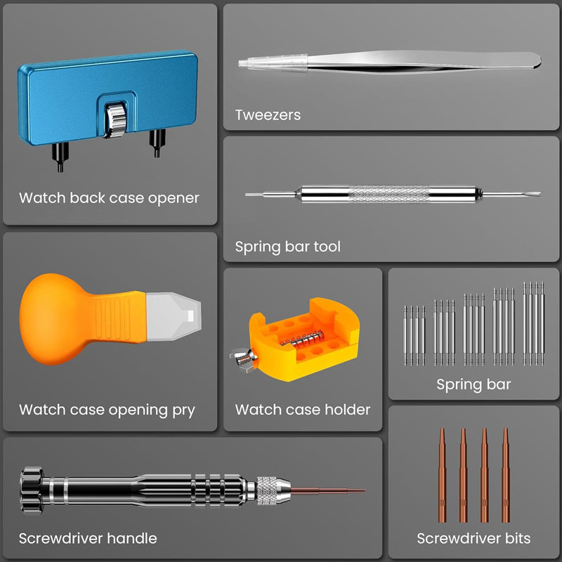 π 50% OFF! π Professional Watch Repair Tool Kit β All-in-One, Precision Stainless Steel Tools for Battery & Band Fixes