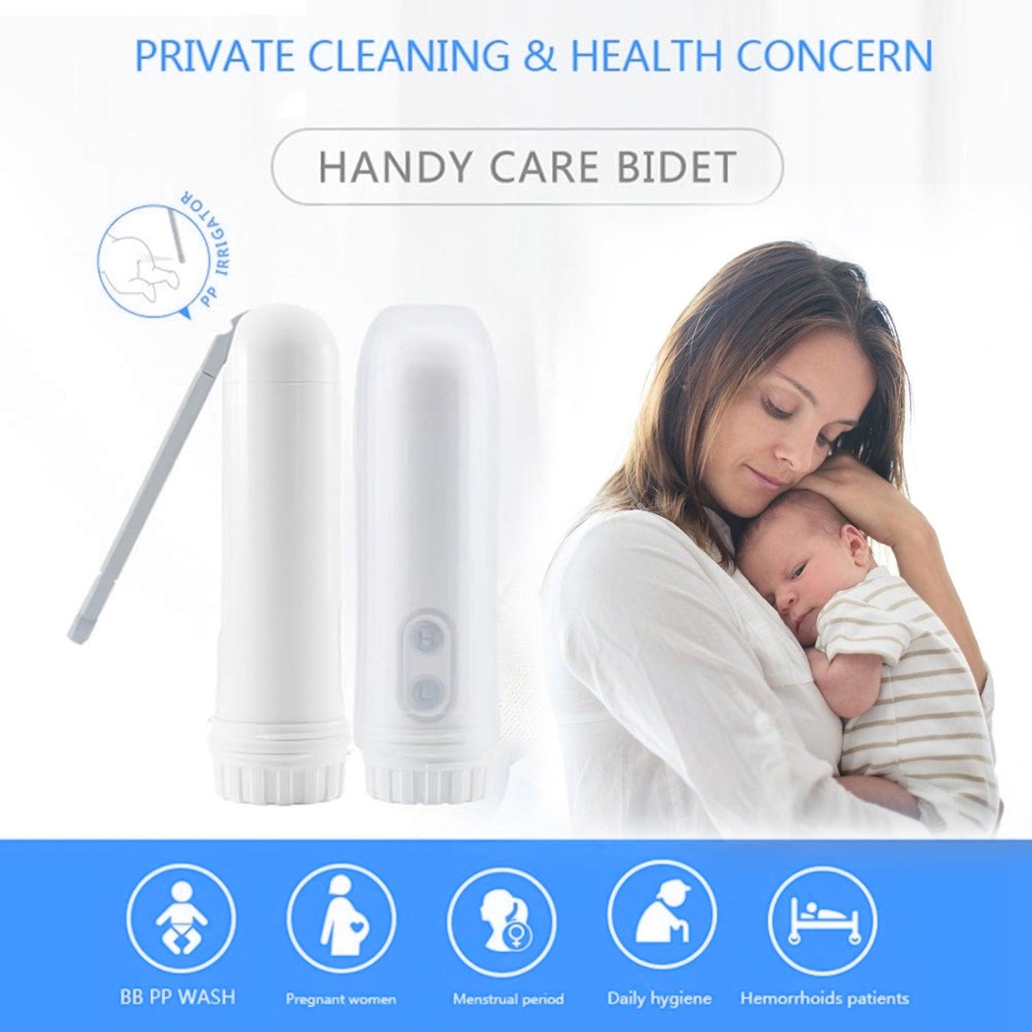 Electric Portable Bidet - Automatic Bidet Sprayer Travel Shower Spray Travel Cleaning