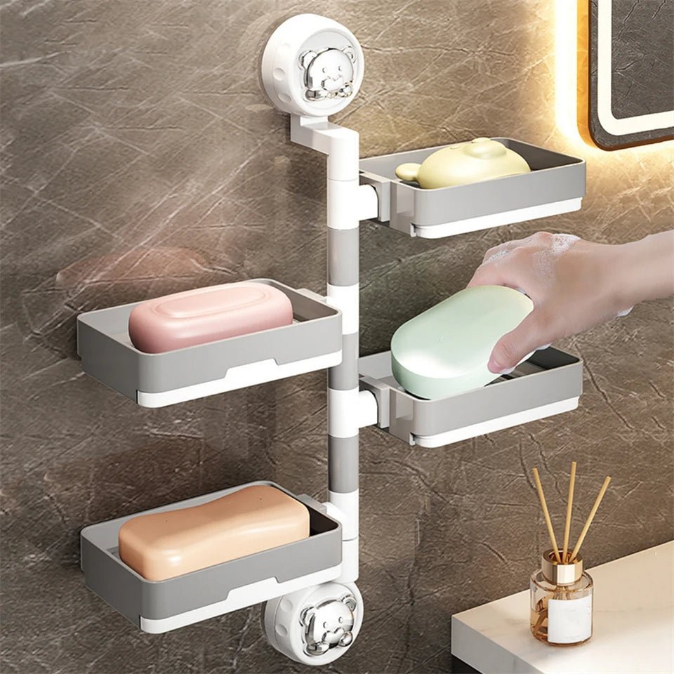 Wall-Mounted Multi-Layer Soap Dish Holder