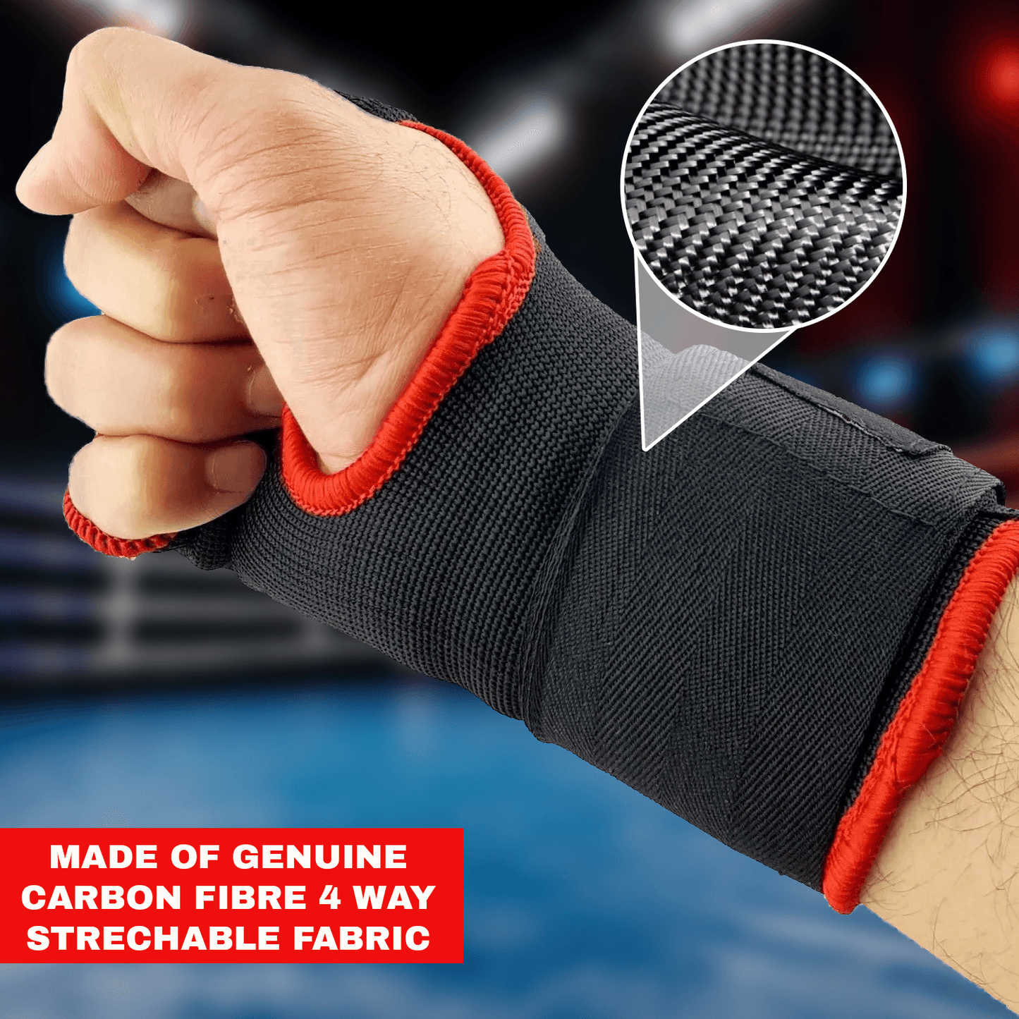 Boxing Glove Wraps - Hand Wraps Gel Inner Gloves Padded Best Boxing MMA Muay Thai Kickboxing Bandages