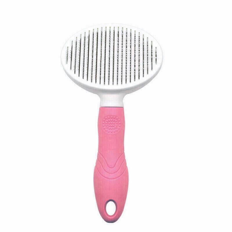 Pin Brushes for Dogs - Pet Dog Cat Brush Grooming Slicker Self Cleaning Slicker Brush Massage Hair Comb