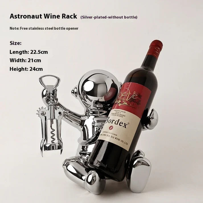 Entry Luxury Home White Porcelain Wine Rack Decoration