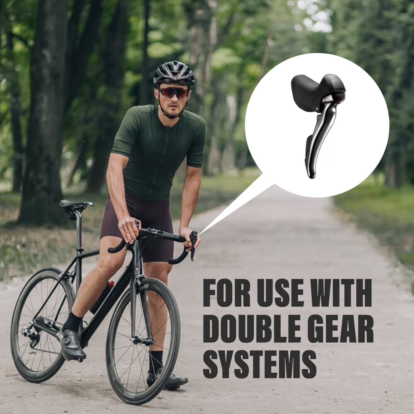 Bicycle Gear Shifter – 10 Speed Thumb Trigger Shifter Set for MTB & Road Bikes