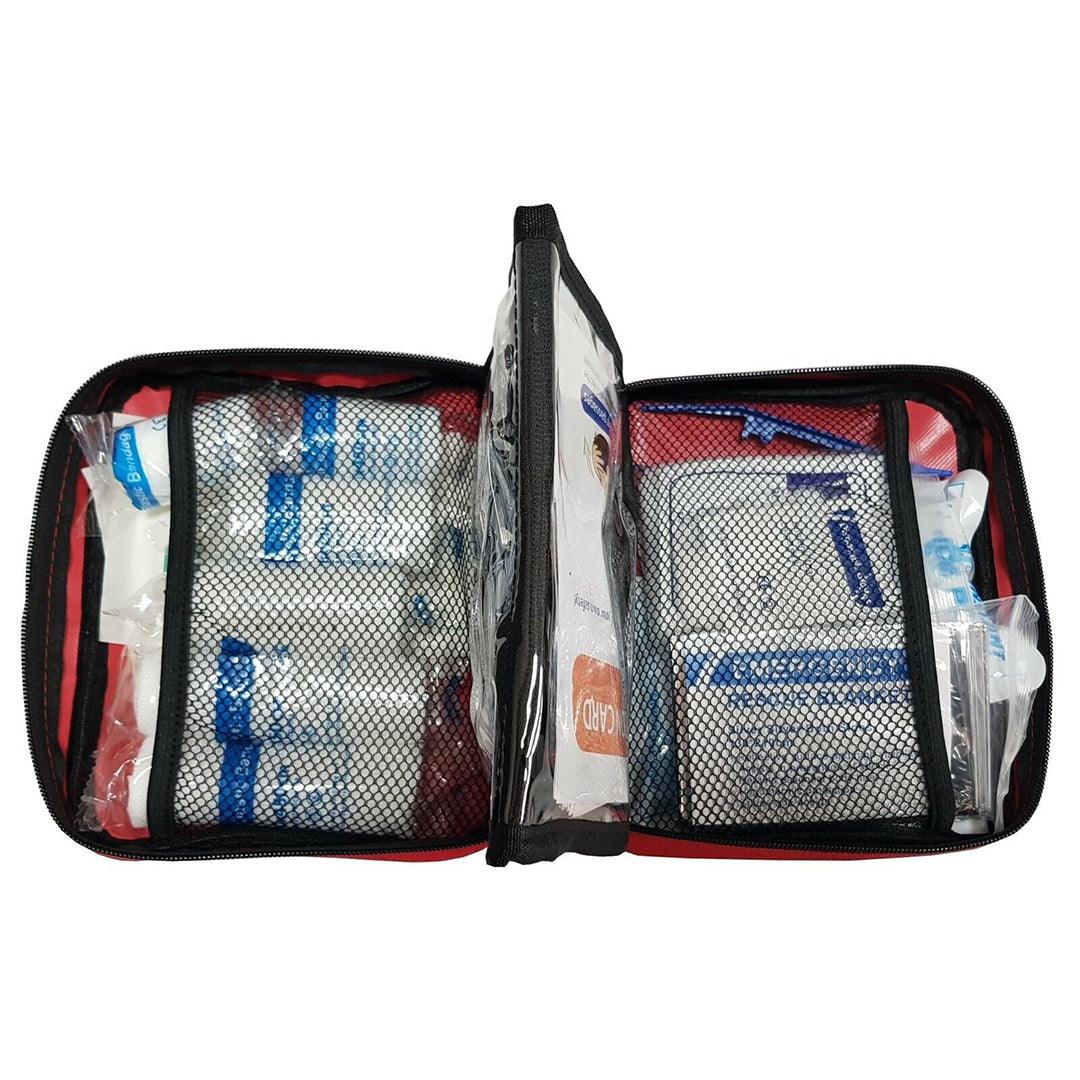 Best First Aid Kit UK - 108 Piece First Aid Kit Medical Emergency Travel Home Car Taxi Work 1st Aid Bag