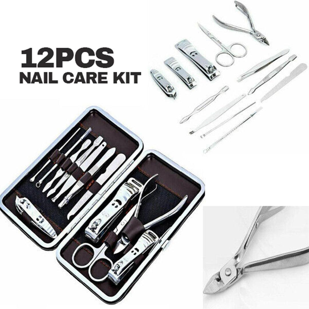 Nail Care Set - 12pcs Nail Care Kit Cutter Set Clippers Manicure Pedicure Cuticle Tool Gift Set