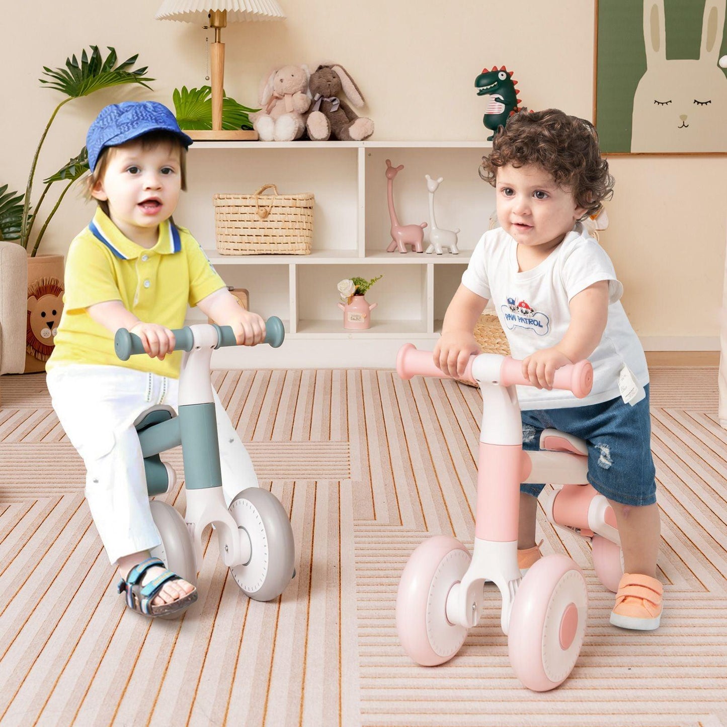 Baby Balance Bike - Toddler Walker Training Bicycle with Adjustable Seat