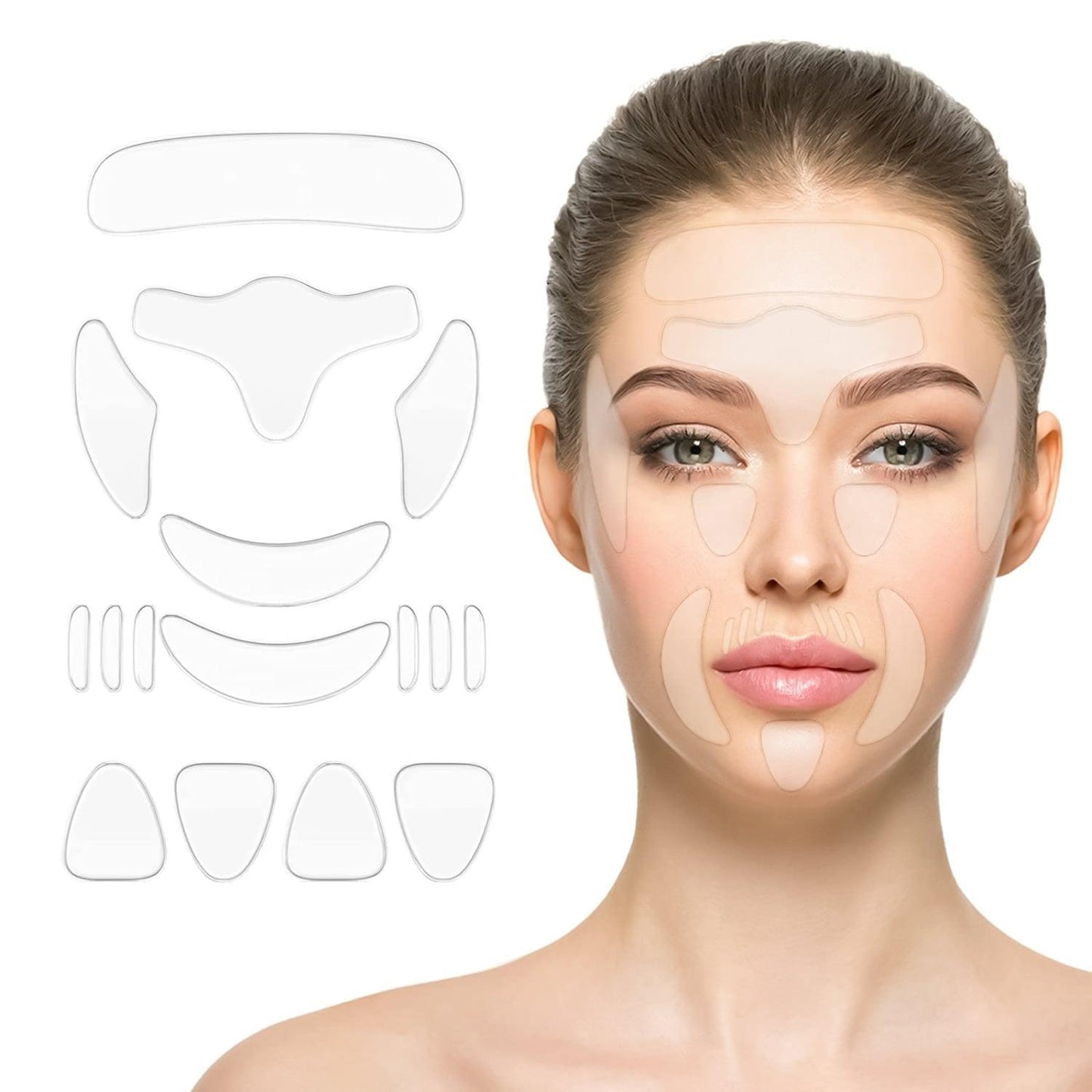 Silicone Wrinkle Patches - 16Pcs Silicone Anti Wrinkle Pad Patches For Face Eye Forehead