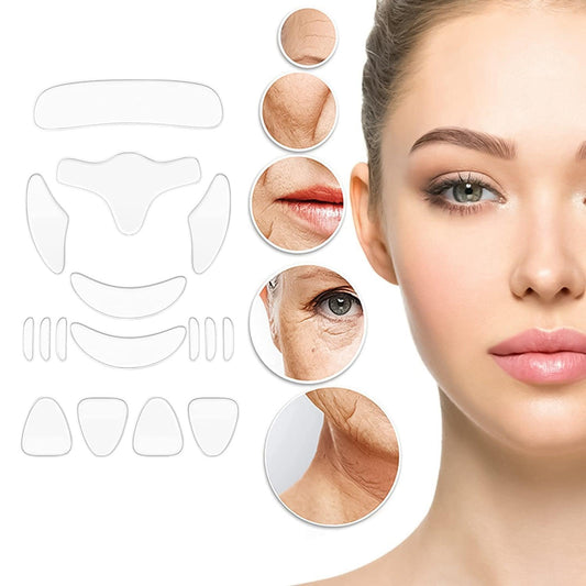Silicone Wrinkle Patches - 16Pcs Silicone Anti Wrinkle Pad Patches For Face Eye Forehead