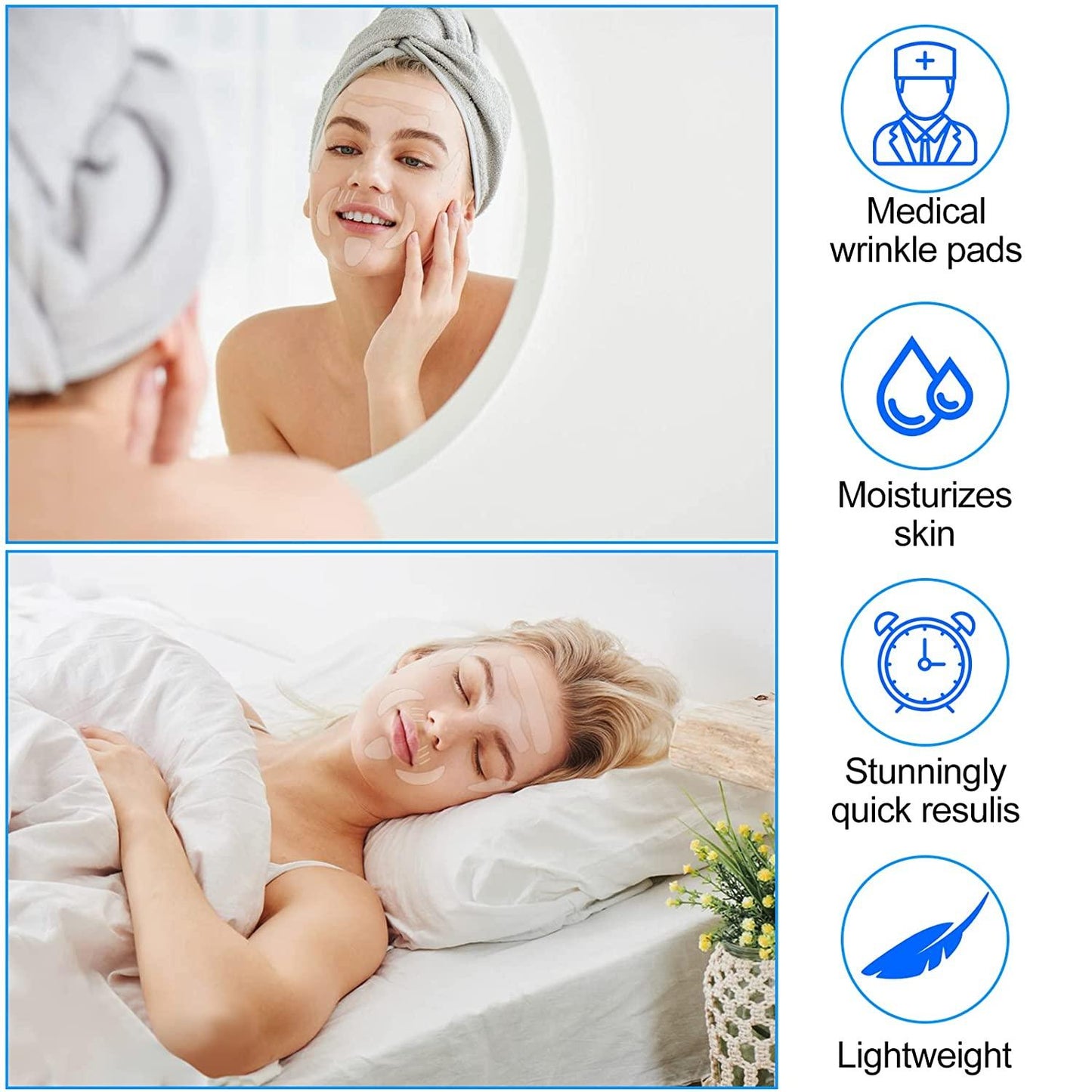 Silicone Wrinkle Patches - 16Pcs Silicone Anti Wrinkle Pad Patches For Face Eye Forehead
