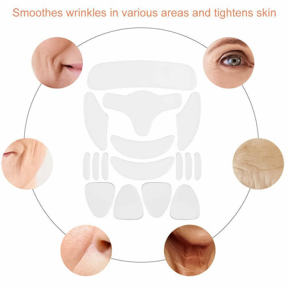 Silicone Wrinkle Patches - 16Pcs Silicone Anti Wrinkle Pad Patches For Face Eye Forehead
