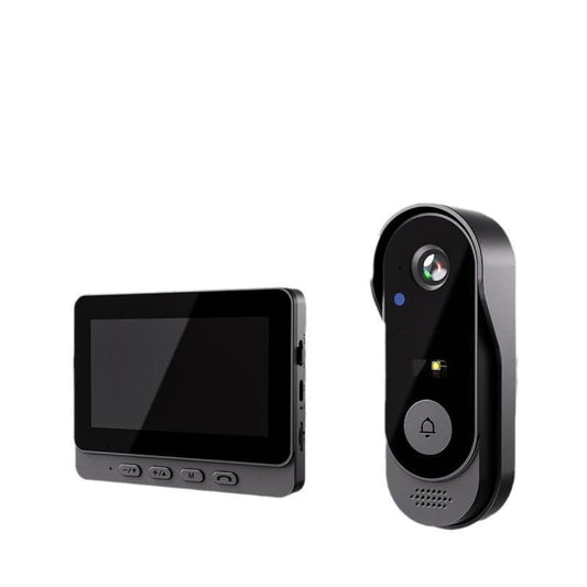 🔥2026 Bestseller🔥Wireless doorbell camera: 1080P, 170° angle, 4.3-inch screen, IPX65 outdoor waterproof rating, night vision