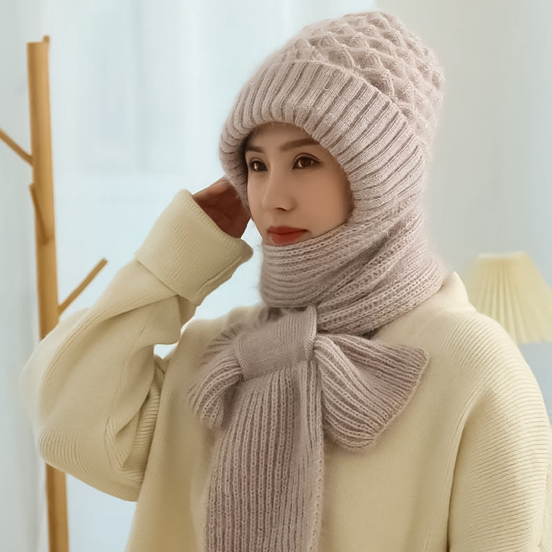 🎄Hot Sale-50% OFF🎁Winter Versatile Knitted Hooded Scarf For Women