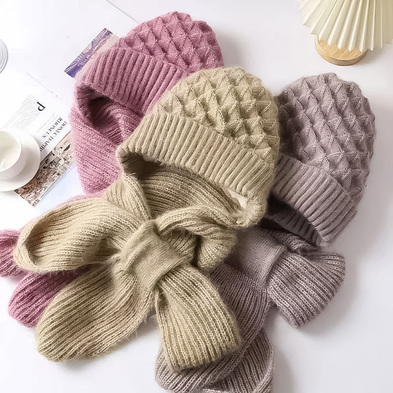 🎄Hot Sale-50% OFF🎁Winter Versatile Knitted Hooded Scarf For Women
