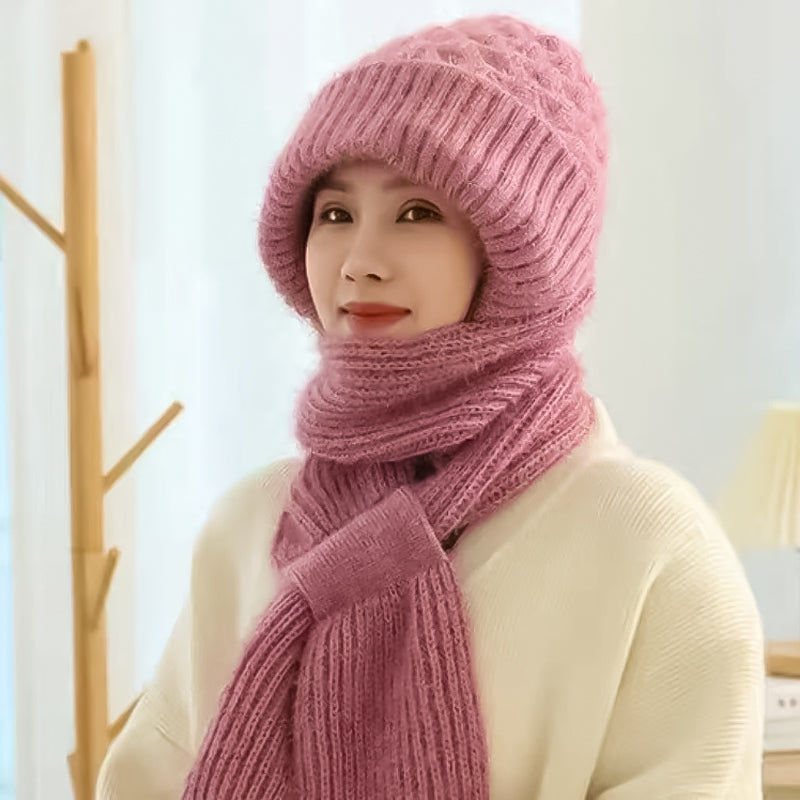 🎄Hot Sale-50% OFF🎁Winter Versatile Knitted Hooded Scarf For Women