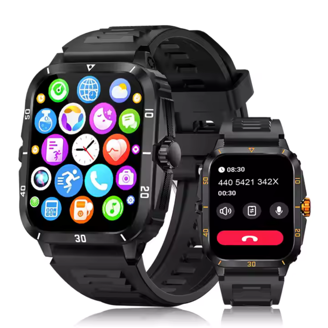 Airwatch Titan X – Rugged Smartwatch with Fitness Tracking, SMS & Calls, Waterproof