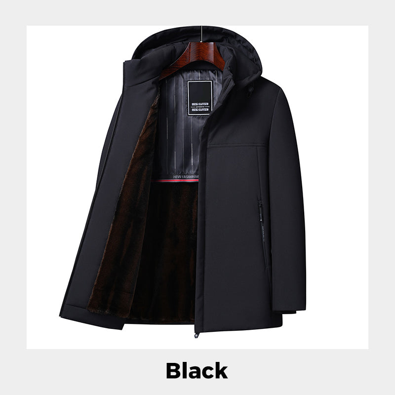Men’s Thermal Thick Hooded Parka Coat