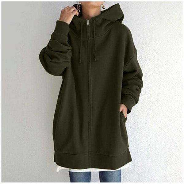 💖Women's Autumn/Winter Zipper Hooded Sweater
