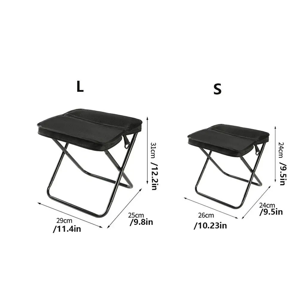 2-in-1 Foldable Stool Shoulder Bag – Lightweight & Durable for Outdoor & Travel