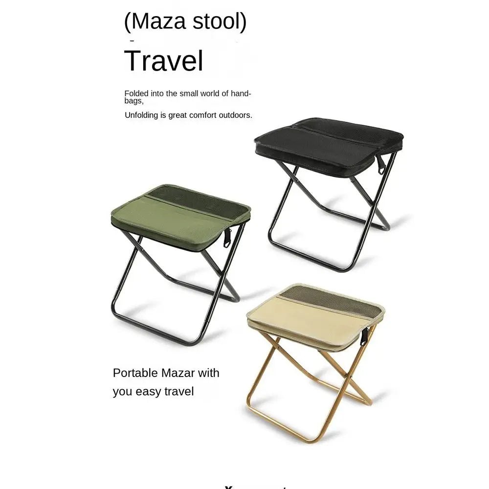 2-in-1 Foldable Stool Shoulder Bag – Lightweight & Durable for Outdoor & Travel