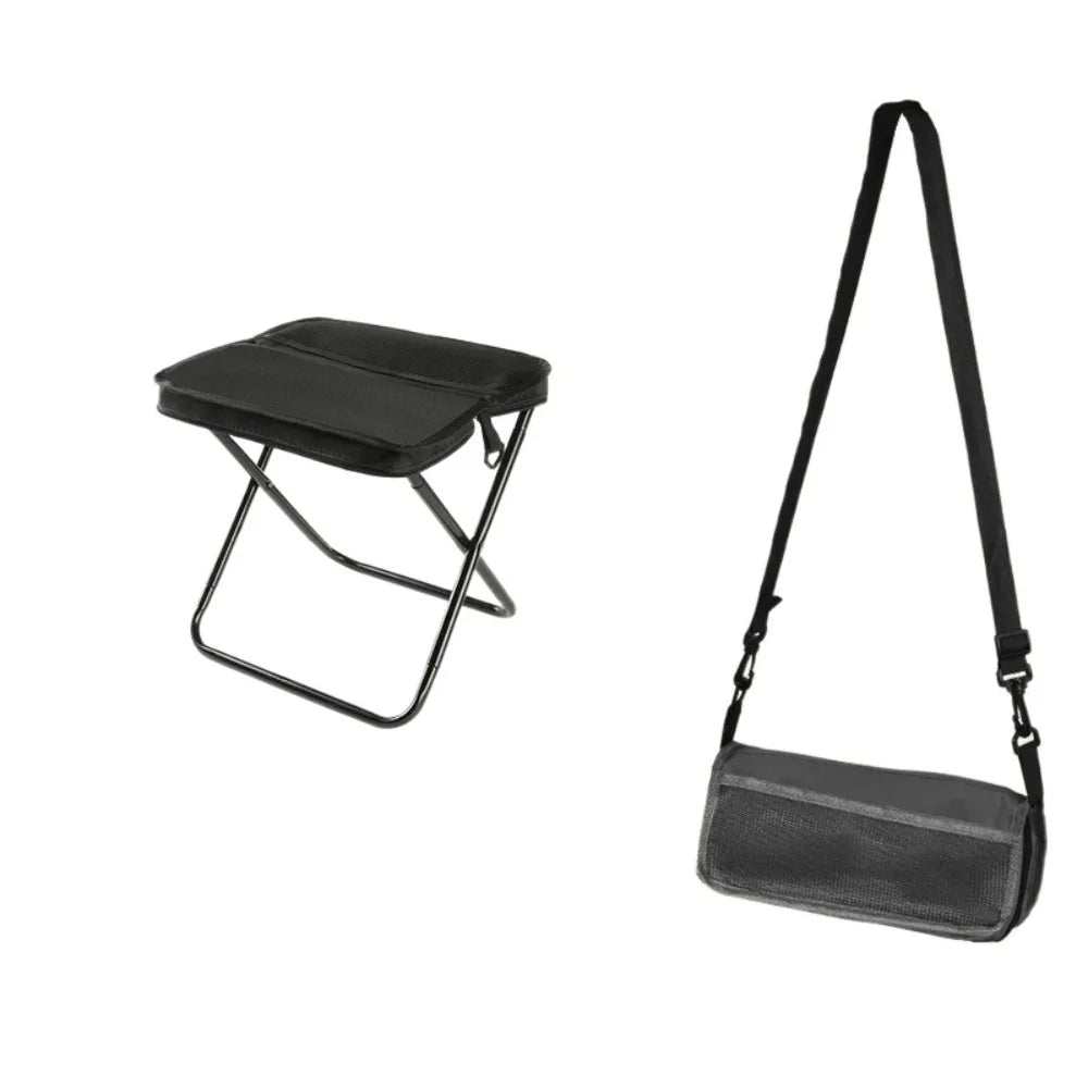 2-in-1 Foldable Stool Shoulder Bag – Lightweight & Durable for Outdoor & Travel