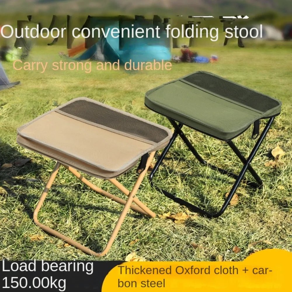 2-in-1 Foldable Stool Shoulder Bag – Lightweight & Durable for Outdoor & Travel