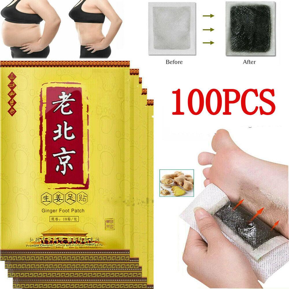 Toxin Pads for Feet - 200PCS Detox Patches Ginger Detox Foot Pads Toxin Removal Anti-Swelling Clean
