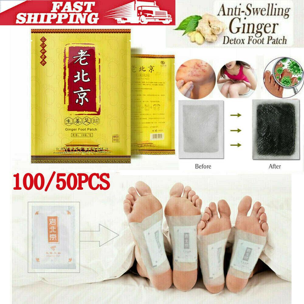 Toxin Pads for Feet - 200PCS Detox Patches Ginger Detox Foot Pads Toxin Removal Anti-Swelling Clean