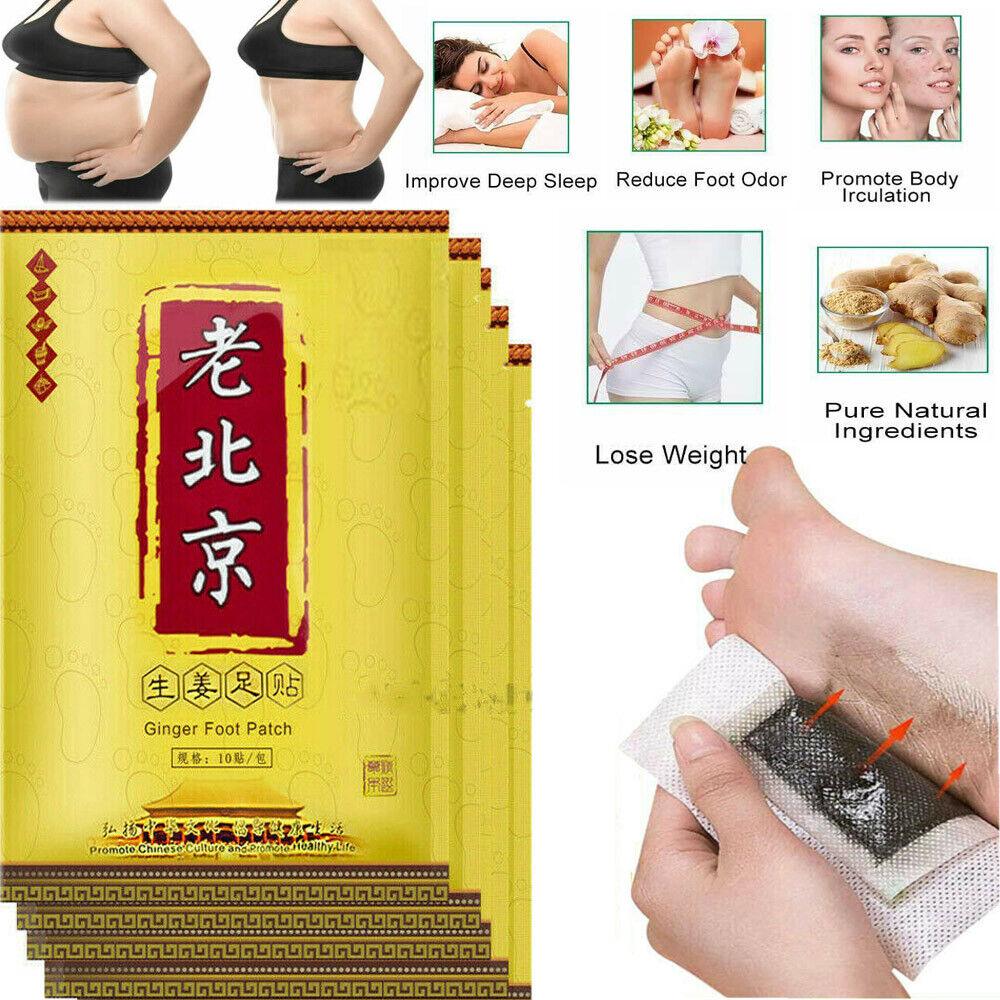 Toxin Pads for Feet - 200PCS Detox Patches Ginger Detox Foot Pads Toxin Removal Anti-Swelling Clean