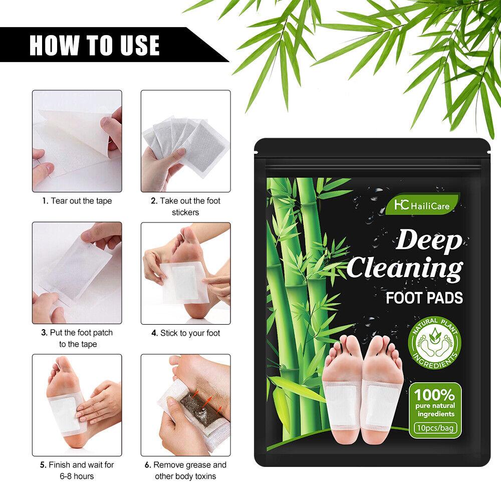 Toxin Pads for Feet - 200PCS Detox Patches Ginger Detox Foot Pads Toxin Removal Anti-Swelling Clean