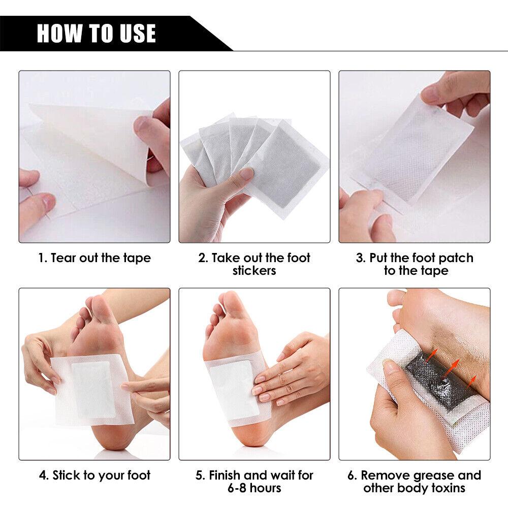 Toxin Pads for Feet - 200PCS Detox Patches Ginger Detox Foot Pads Toxin Removal Anti-Swelling Clean