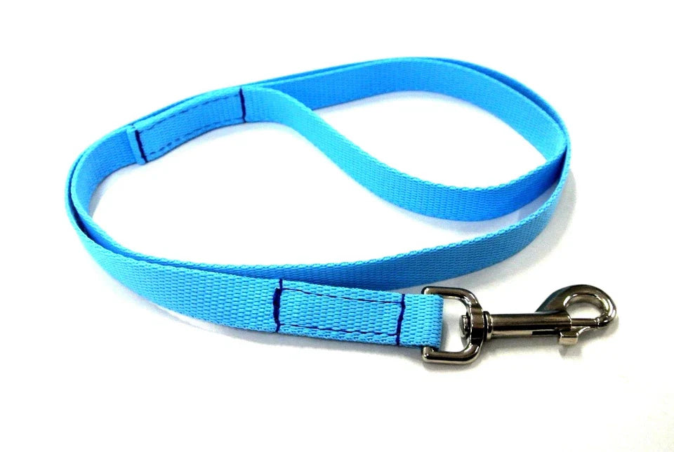 Dog Running Leash - 45" Puppy Small Dog Walking Lead 13mm Wide Strong Durable Webbing
