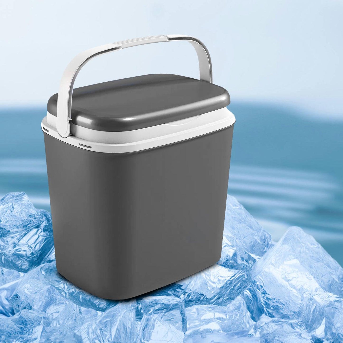 Portable Freezer Box - 27L Large Compact Leakproof Travel Insulated Cooler Cool Box
