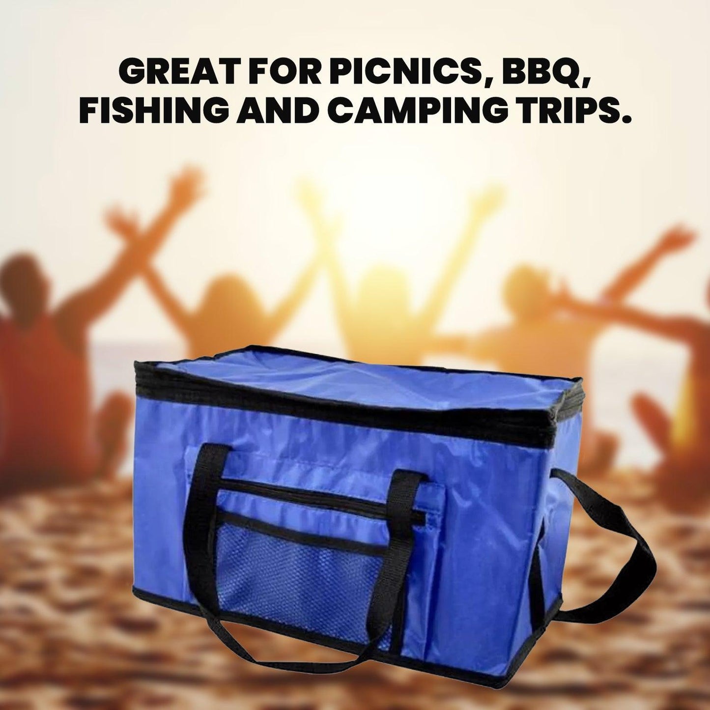 Insulated Freezer Bag - 28L Cooler Cool Box Leakproof Carry Cool Bag PICNIC CAMPING FOOD ICE DRINK LUNCH