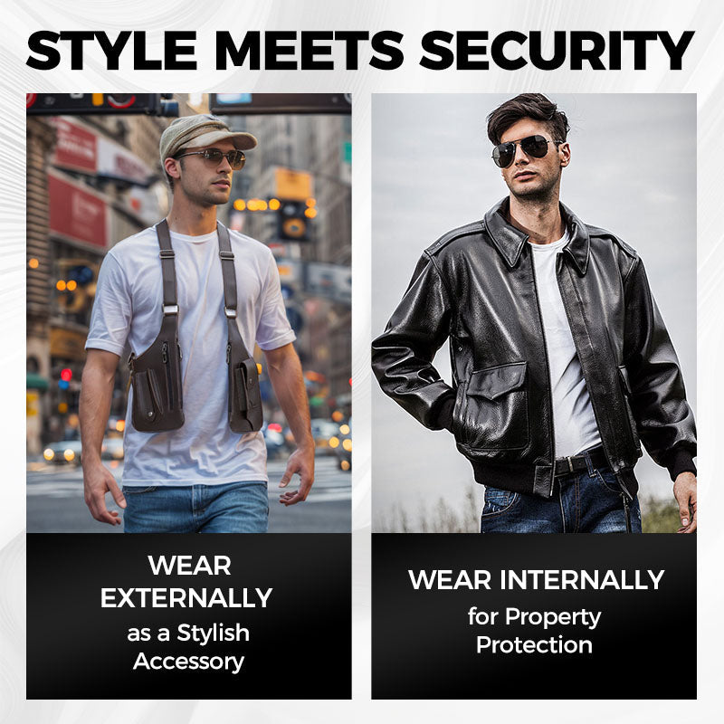 Men's Anti-Theft Multi-Pocket Double-shoulder Tactical Bag