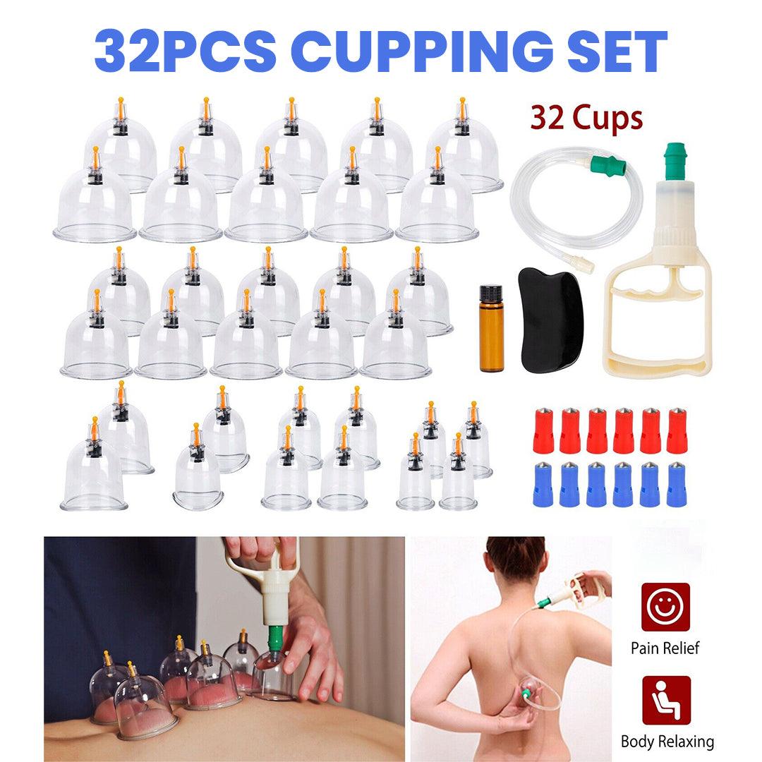 Cupping Therapy Set - 32PCS Cupping Vacuum Massage Cups Set Therapy Health Acupuncture Suction Magnet