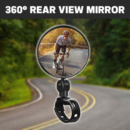 Handlebar Mirrors for Bicycles - 360° Flexible Safe Rearview Mirror For Cycling Bike Bicycle Handlebar