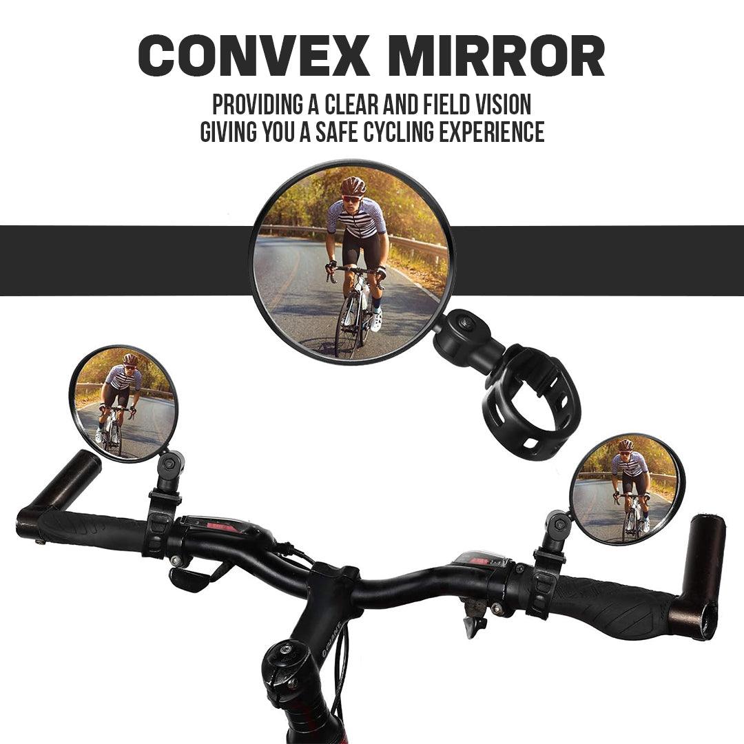 Handlebar Mirrors for Bicycles - 360° Flexible Safe Rearview Mirror For Cycling Bike Bicycle Handlebar