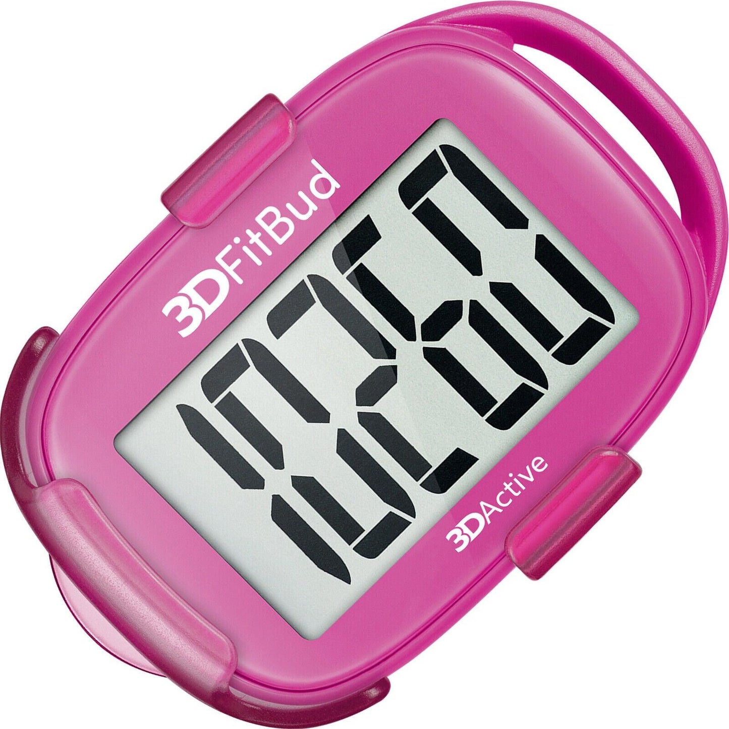 Simple Step Counter - 3D Pedometer with Clip and Lanyard A420S