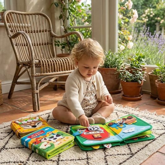 3-Piece Montessori Learning & Story Book Set for Kids