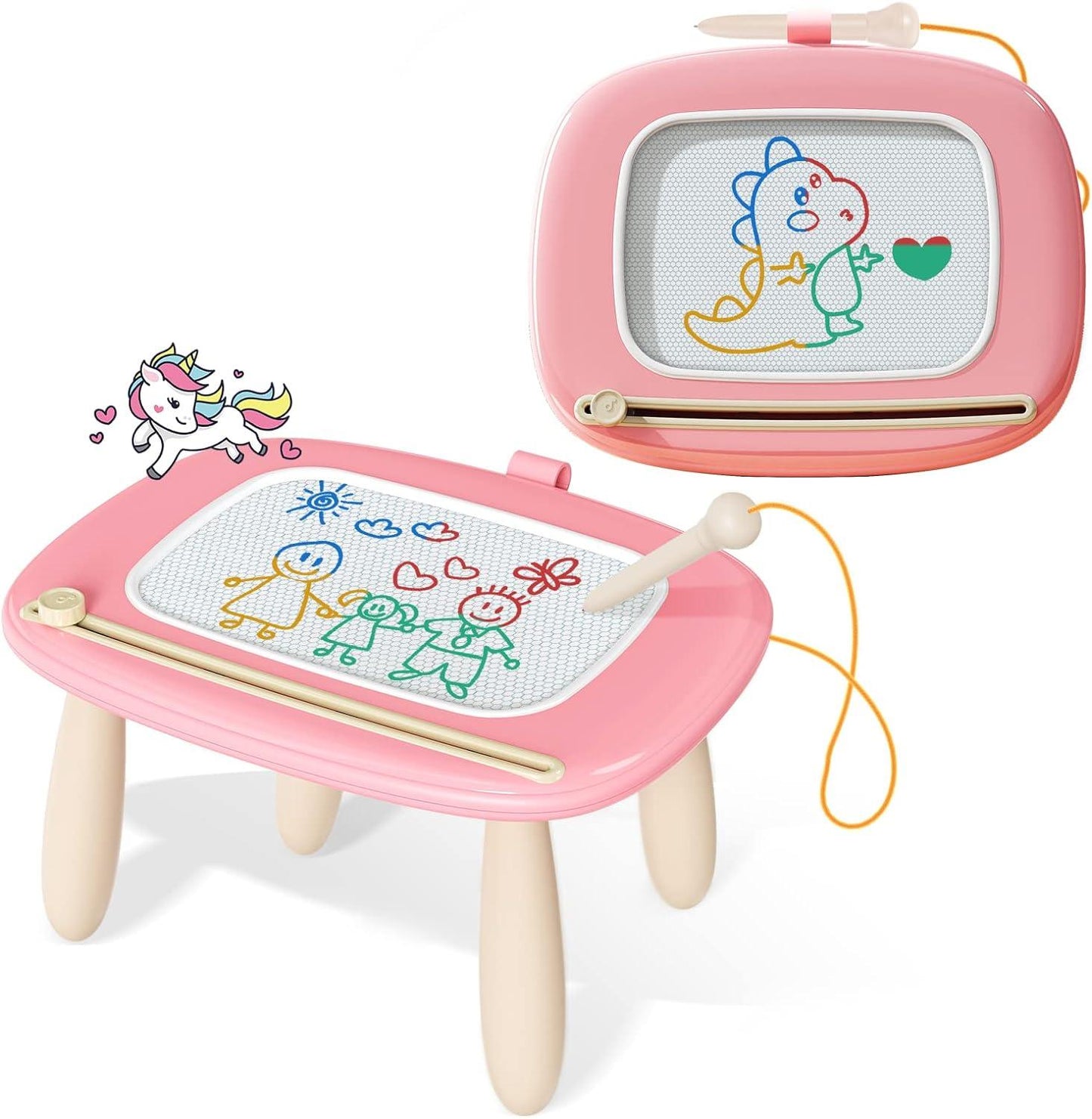 Magnetic Sketch Board - Magnetic Drawing Board Doodle Board Pad Learning Educational Toys for 1 2 3 Year Old Baby Kids