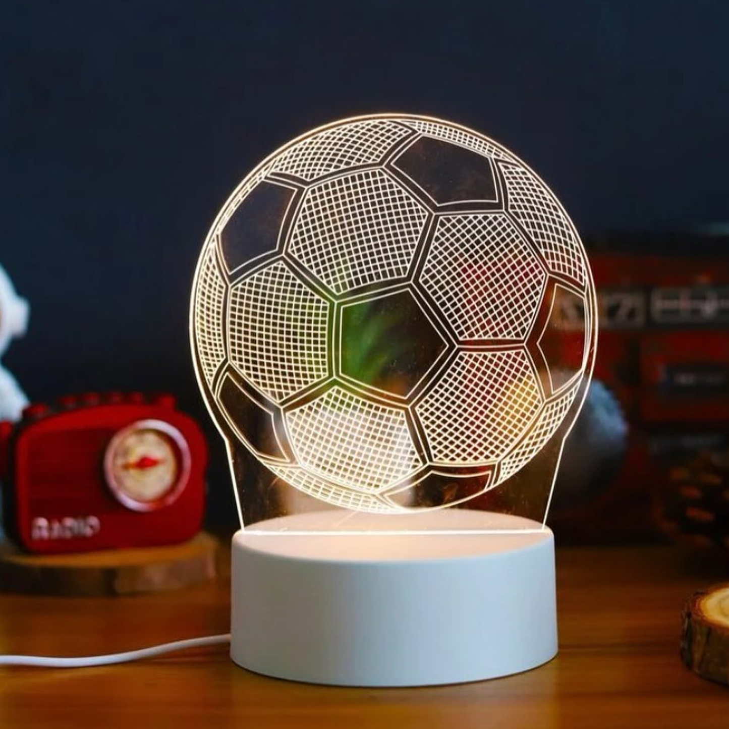 3D Illusion Lamp – Visualization Color LED Night Lights with Remote Control